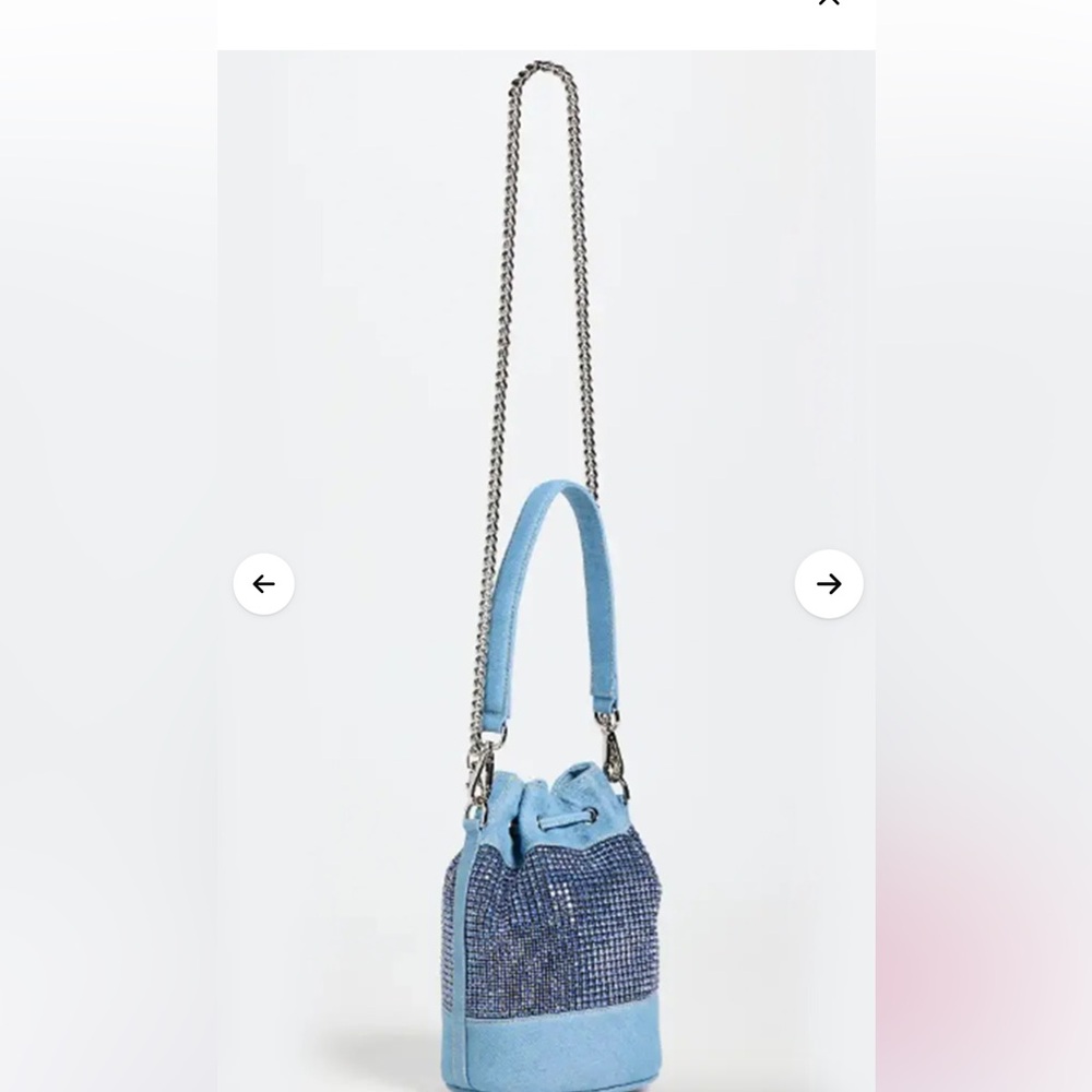 New BruceGlen Embellished Denim Mini Bucket